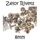 8mm Zelor Double Cap Rivets